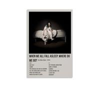 Hualishup Poster di Billie con copertina di album musicali, stile vintage, per stanza, decorazione artistica da parete per camera da letto, 30 x 45 cm