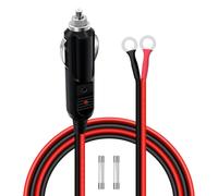HuaLiSiJi Accendisigari Auto O Ring 12V 24V Cavo di Prolunga per Presa Accendisigari per Auto 14AWG 15A 20A con Le Luci Dell'indicatore LED per L'automobile Dell'invertitore Audio ecc (1 m)