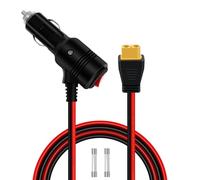 HuaLiSiJi Cavo Accendisigari XT60 12V 24V 14AWG XT60 Femmina a Accendisigari Maschio con Interruttore e Indicatore LED per Pannelli Solari Inverter Automobilistici (Maschio, 2m)