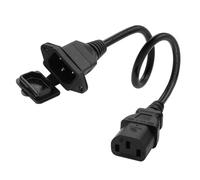 HuaLiSiJi Cavo Alimentazione C13 C14 10A 250V Cavo per UPS Maschio Femmina C14 C13 Prolunga C13 C14 Adatto per Computer, Monitor, Stampanti, UPS, Server (1.5m)