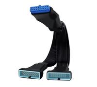 HuaLiSiJi Cavo di prolunga USB 3.0, 19/20 pin da 1 a 2 Y, Small Mini Cavo Interno USB 3.0 per Computer desktop (15.5cm)