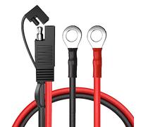 HuaLiSiJi Connettore SAE a O-Ring 10AWG Cavo Batteria Moto 12V 24V, Cavo di Ricarica per Auto e Moto (0.3m)