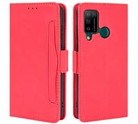 HualuBro Cover per Doogee N20 PRO, Flip Cover a Libro in Premium PU Pelle Magnetica Antiurto Case Portafoglio Custodia per Doogee N20 PRO Cover - Rosso