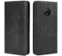 HualuBro Cover per DOOGEE X95, Flip Cover a Libro in Retro PU Pelle Magnetica Antiurto Case Portafoglio Custodia per DOOGEE X95 2020 Cover (Nero)