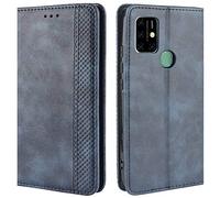 HualuBro Cover per UMIDIGI A7 PRO, Flip Cover a Libro in Retro PU Pelle Magnetica Antiurto Case Portafoglio Custodia per UMIDIGI A7 PRO Cover (Blu)