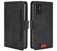 HualuBro Cover per Umidigi Bison, Flip Cover a Libro in Premium PU Pelle Magnetica Antiurto Case Portafoglio Custodia per Umidigi Bison Cover - Nero