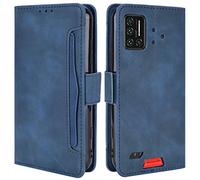 HualuBro Cover per Umidigi Bison, Flip Cover a Libro in Premium PU Pelle Magnetica Antiurto Case Portafoglio Custodia per Umidigi Bison Cover - Blu