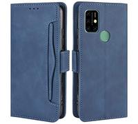 HualuBro Cover per UMIDIGI Power 3, Flip Cover a Libro in Premium PU Pelle Magnetica Antiurto Case Portafoglio Custodia per UMIDIGI Power 3 Cover - Blu