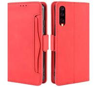HualuBro Cover per UMIDIGI X, Flip Case a Libro in Pelle Premium Magnetica Portafoglio Custodia per UMIDIGI X Cover (Rosso)