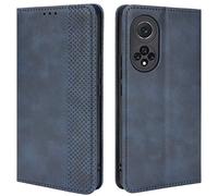 HualuBro Custodia Honor 50 5G, Cover Huawei Nova 9, Flip Cover Portafoglio Magnetica in Retro PU Pelle a Libro TPU Antiurto Stand Case per Huawei Nova 9 Cover (Blu)