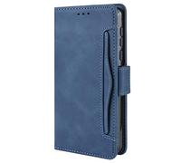 HualuBro Custodia per Sony Xperia XZ3, con chiusura magnetica a portafoglio in pelle antiurto con supporto per carte di credito per Sony Xperia XZ3, colore: Blu