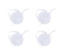 Huamengyuan Fermaglio per capelli da donna, vintage, con fiori, per matrimonio, cocktail, da donna, 4 pezzi