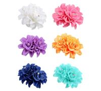 Huamengyuan Fermaglio per capelli da donna, vintage, con fiori rosa, con fiori, per capelli, per ragazze, donne, feste, spiaggia, matrimoni, 6 pezzi