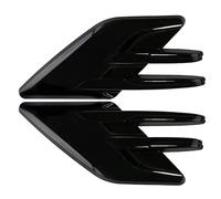 Huamengyuan Spoiler anteriore per auto, 2pezzi Prese d'aria laterali parafango per auto ABS Presa d'aria laterale sfiato prese d'aria branchie di squalo durevole adesivo universale in fibra carbonio
