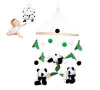 Huamengyuan Toy Music Mobile Baby Animals con personaggi lavorati a maglia, carillon con musica, facile da installare, con musica, colori delicati per neonati e bambini