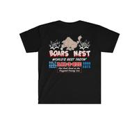 HUAMER The Boars Nest Dukes of Hazzard Front & Back Softstyle T-Shirt Black M