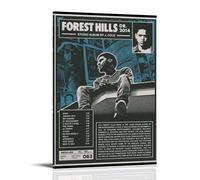 HUAMINGUKYYDS J Cole - Poster 2014 Forest Hills Dr; estetica della stanza, pittura a olio su tela, poster da appendere per album/film