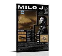 HUAMINGUKYYDS Poster da appendere con immagine di La vida era Rápida, Pero Yo Soy Más Lento Milo J, estetica della stanza, pittura a olio su tela, per album/film