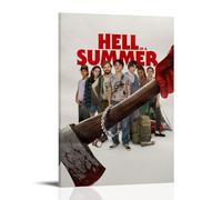 HUAMINGUKYYDS Poster dell'inferno di un'estate; estetica della stanza, pittura a olio su tela, poster da appendere per album/film