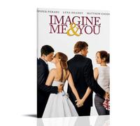 HUAMINGUKYYDS Poster Imagine Me & You; estetica della stanza, pittura a olio su tela, poster da appendere per album/film