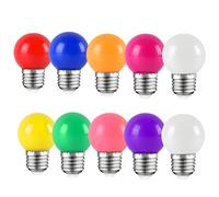 HUAMu HUAMuLampadine Colorate LED E27 Edison 2W equivalenti a 20W AC 220V-240V per Casa Matrimoni Halloween Christmas Party Bar Atmosfera e Illuminazione Lampadine Led a Colori - Confezione da 10