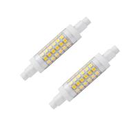 HUAMu Lampadine LED 7W 78mm R7S, Bianco Neutro 4000K LED Lineare Equivalente Lampadina Alogena J78 R7s Proiettore a Doppia Estremità Nessun Sfarfallio, Non-Dimmerabile, AC 220V-240V, 2-Pezzi