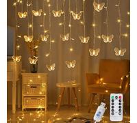 HuaMuDM Catene Luminose A Farfalla,LED Farfalla Luci Filo Di Luci A Forma Di Farfalla,Luci Decorative Per Casa,Feste,Compleanni,Giardini Estivi, Matrimoni,Natale,Illuminazione Per Interni ed Esterni