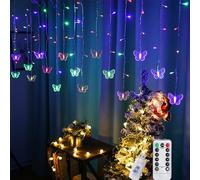 HuaMuDM Catene Luminose A Farfalla,LED Farfalla Luci Filo Di Luci A Forma Di Farfalla,Luci Decorative Per Casa,Feste,Compleanni,Giardini Estivi, Matrimoni,Natale,Illuminazione Per Interni ed Esterni