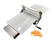 HuanEssentric Sfogliatrice Manuale per Pasticceria,in Acciaio Inox,Spessore Regolabile,Design Pieghevole da Tavolo per Uso Domestico E Commerciale per Croissant RS201
