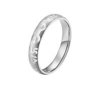 HUANGBONIG 2PC- acciaio inossidabile sei caratteri anello signore semplice personalità gioielli, 8#, Metallo