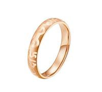 HUANGBONIG 2PC- acciaio inossidabile sei caratteri anello signore semplice personalità gioielli, 9#, Metallo