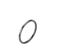 HUANGBONIG 2PC- versione coreana del cerchio elemento popolare semplice temperamento squisito anello in acciaio al titanio, No. 6, Metallo