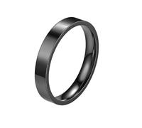 HUANGBONIG 2PC- versione coreana di semplice tendenza liscia anello squisito, 11(th), Metallo