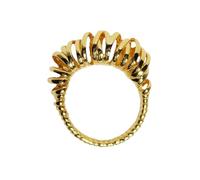 HUANGBONIG Anello a spirale scavato, anello a molla irregolare personalizzato, 6