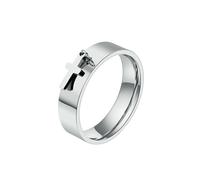HUANGBONIG Anello in titanio con farfalla e luna, gioiello squisito per uomini e donne in Europa e in America, 10#, Metallo