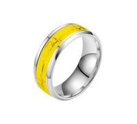 HUANGBONIG Anello luminoso per coppie, No.6, Metallo
