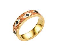 HUANGBONIG Anello per collirio hip-hop creativo da donna in Europa e Stati Uniti., No.7