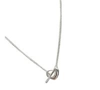 HUANGBONIG Ciondolo vuoto in argento puro amore signore semplice -D1852