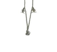 HUANGBONIG Design amore parola arco accessori, collana creativa delle signore della clavicola