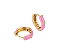 HUANGBONIG Europa e Stati Uniti singolo diamante smalto goccia orecchini design semplice e versatile orecchini personalizzati., Metallo