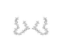 HUANGBONIG Gioielli a forma di cuore cavo lampeggiante di disegno del pendente di amore dello zircone irregolare delle signore