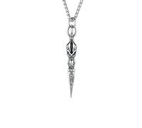 HUANGBONIG Gioielli retrò degli uomini della collana di King Kong Daming dell'acciaio inossidabile, Metallo