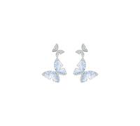 HUANGBONIG Orecchini a forma di farfalla con frange di ghiaccio, creativi, alla moda
