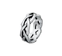 HUANGBONIG Thorn Hollow retrò anello semplice creativo personalità anello, Metallo