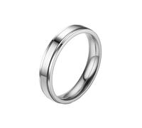 HUANGBONIG Versione coreana di semplice anello tinta unita temperamento titanio coppia anello, No.6