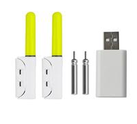 HUANGGG Bastone luminoso per canna da pesca con dispositivo di ricarica, luce a LED, clip sulla punta della canna, bastone luminoso a LED per canna da pesca notturna