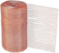 HuangguiyuanV Rete di rame puro per roditori e parassiti, 6 m, maglia di rame per riempire fori per topi, per casa, giardino, cortile