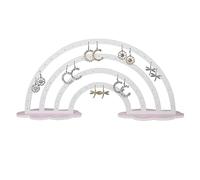 HUANGING Arcobaleno Nube Acrilico Gioielli Stand Multiuso Mostra Staffa per la Casa per Bambini Ragazza Ragazzi Dormitorio Camera Da Letto Acrilico Gioielli