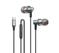 HUANGING Auricolari con cavo di tipo C che migliorano il suono grazie al cavo anti-groviglio da 120 cm per un uditivo coinvolgente