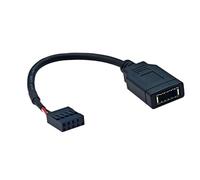 HUANGING Cavo di conversione da USB a 9 pin per scheda madre tipo E con porta di tipo C montata sulla parte anteriore per migliorare la connettività
